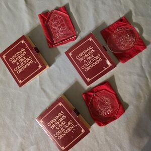 Vintage 1982 Christmas Treasures Collector's Ornaments